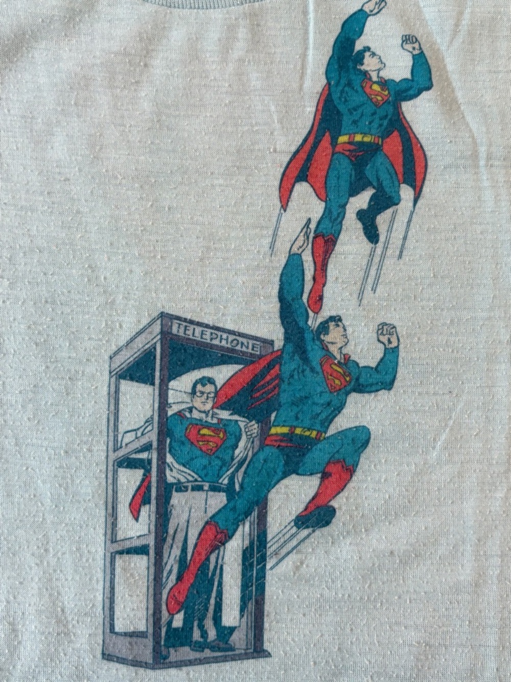 1974 Vintage Superman Superhero Man of Steel Graphic Single Stitch T-Shirt Top - Picture 4 of 14